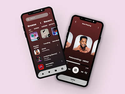Music App design mobile app music music app ui uiux