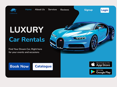 Car Rental Landing Page Design