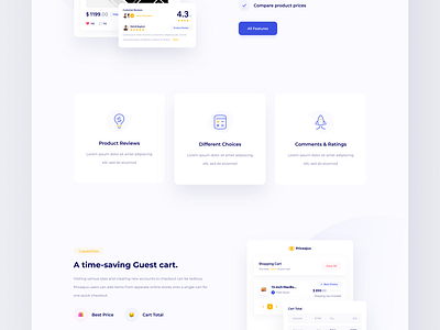 Pricejux Landing Page by Mehdi Bagheri on Dribbble