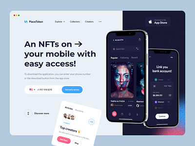 NFT Marketplace Landing Page