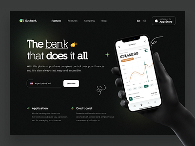 Banking platform: app design app bank app banking app finance finance app landing page mobile money app product page transactions ui ux web web app