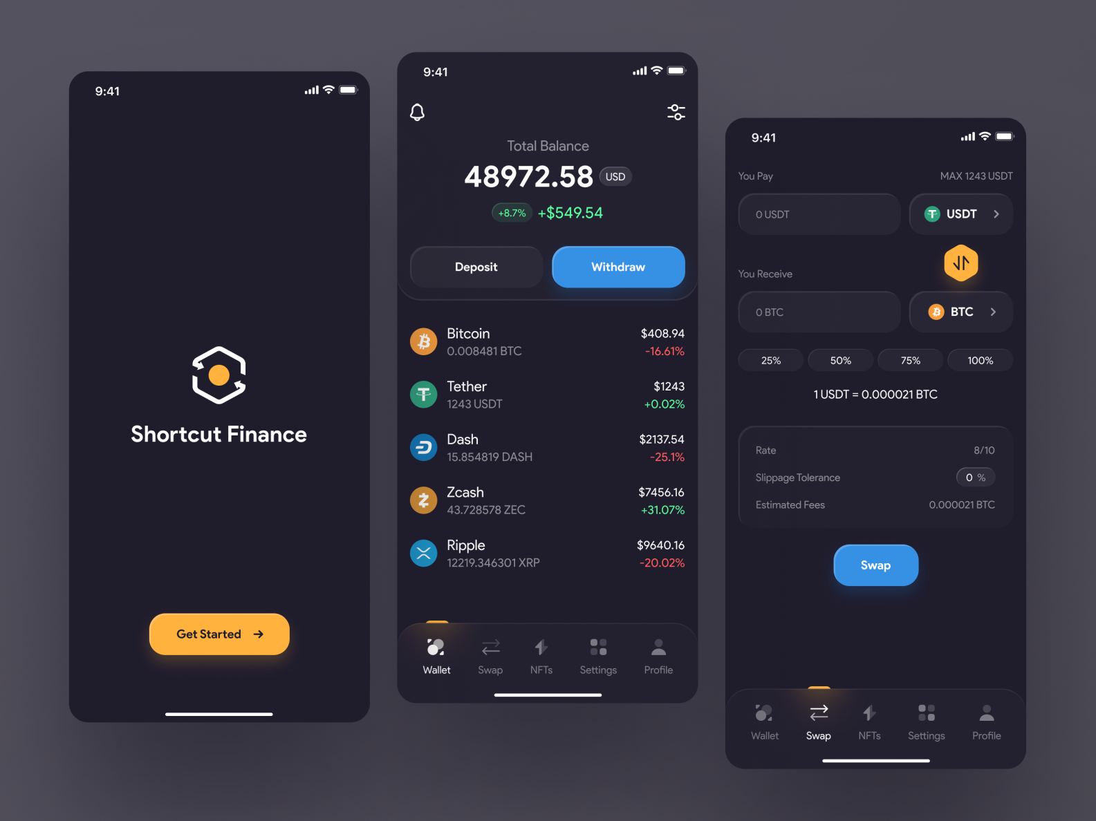 crypto exchange or wallet