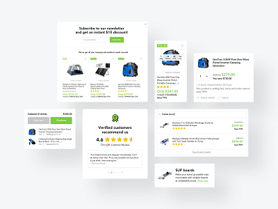 eCommerce components