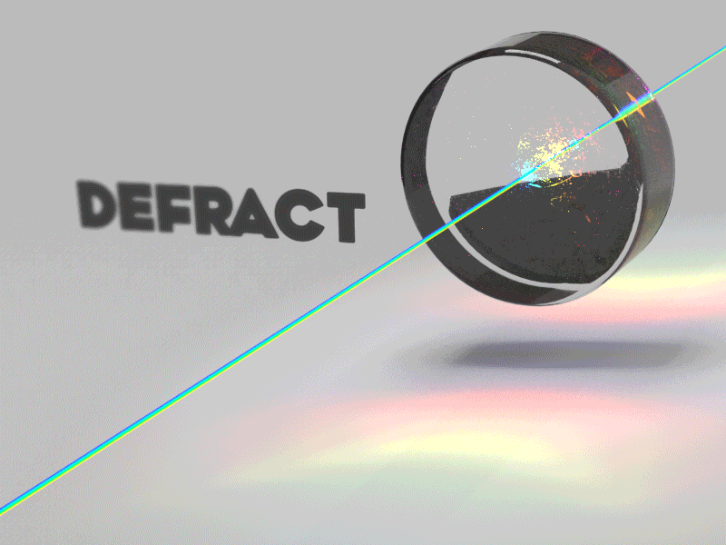 Lens Defract 3d 4d aberration chromatic cycled defract glass lens