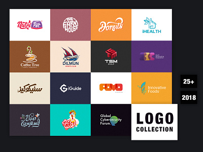 Logo Collection - 2018 branding illustration lettering logo logofolio typography