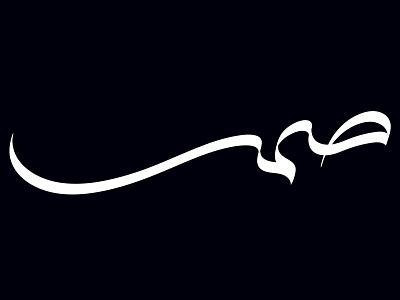 Silence arabic calligraphy lettering typography تايبوجرافي خط