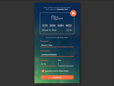 Credit Card Checkout - Daily UI 02 002 02 card card checkout checkout credit daily daily ui dailyui ui