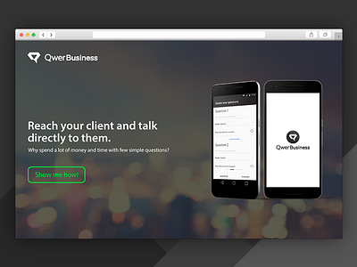 Landing Page - Qwer Business - #DailyUI03