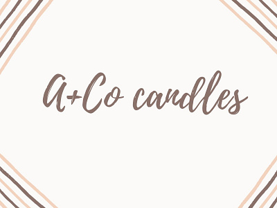 A + Co Candles Logo graphic design logo