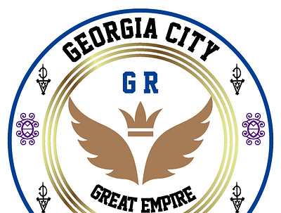 Georgia Empire american américainstyle art design graphic design illustration logo united states of ameroca usa