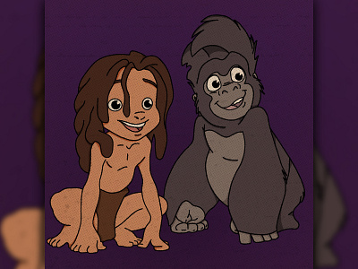 TARZAN arte branding cartoon design disney flat graphic design illustration ilustracion pixel vector