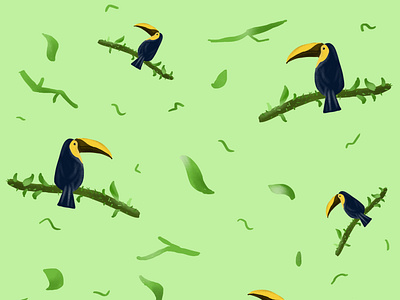 Animal pattern - toucan abstract animal animal pattern background bird desain desain pattern design graphic design illustration pattern toucan