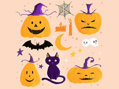 Illustration - collect halloween illustration from now background halloween illustration