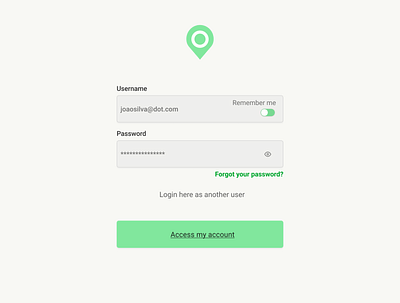 Login app graphic design typography ui ux