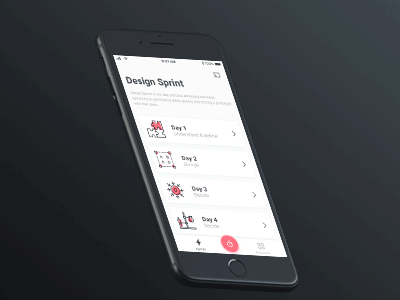 ENSO - Home screen android animation app clean design sprint ios iphone mobile ui