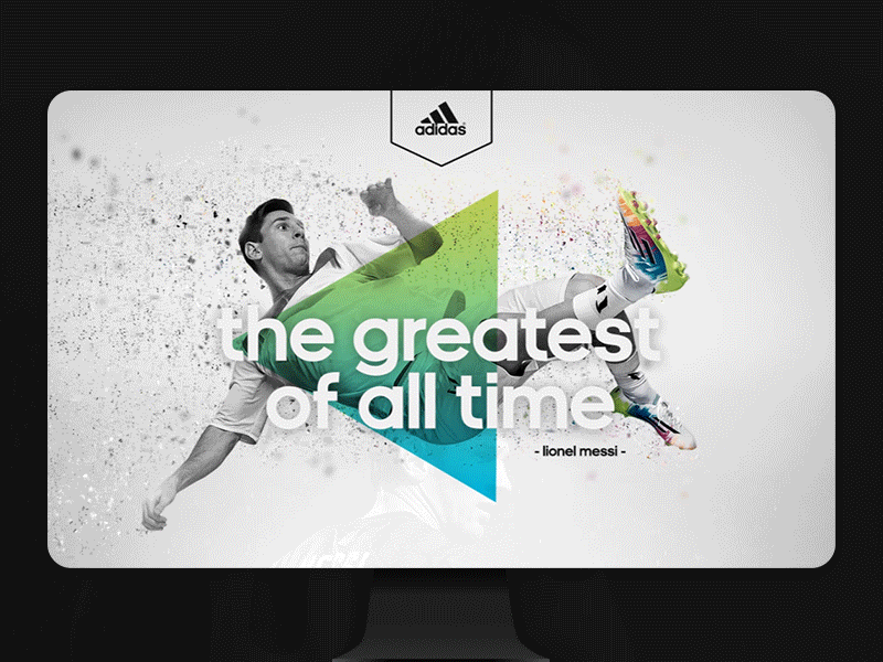 Adidas f50 - Landing page adidas animation f50 football landing page messi shoes sport