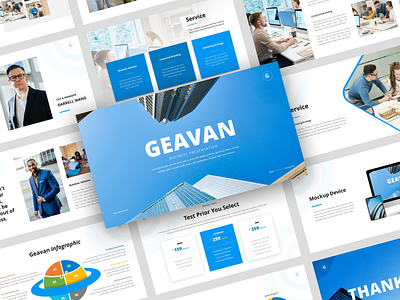 Geavan - Business Presentation PowerPoint Template personal branding