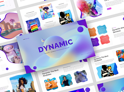 Dynamic - Creative Business Presentation PowerPoint Template digital marketing