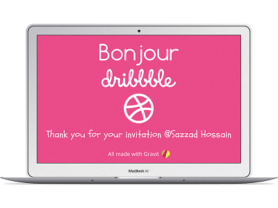 Bonjour Dribbble !