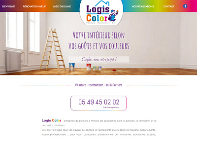 Logis Color paint painting poitiers web design website