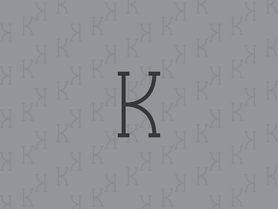 K for Kawther artwork bahrain brand mark dubai logo minimal