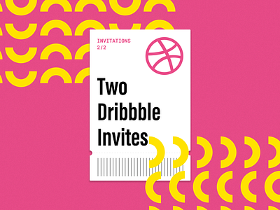 2 Dribble Invites dribbble invite