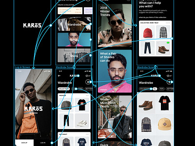 Karos | Fashion Companion app fashion men ui design
