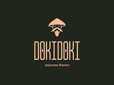 Doki Doki - Japanese Ramen brand mark branding food japanese logo logo design logotype resturant