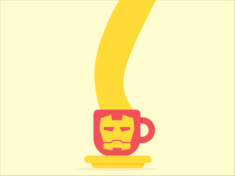 IronTea? animation coaster coffee illustration iron ironman ironmug irontea marvel mug tea