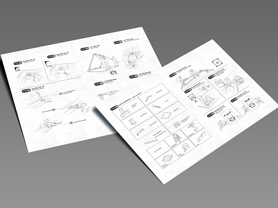 Instruction Manual Design branding design graphic design icon illustration instruction manual manual product packaging step design ui vector