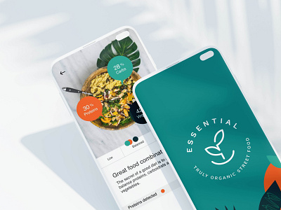 Essential - Truly organic street food Identity app branding design illustration logo typography ui ux