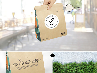 Essential - Truly Organic street food branding design graphic design logo packaging typography