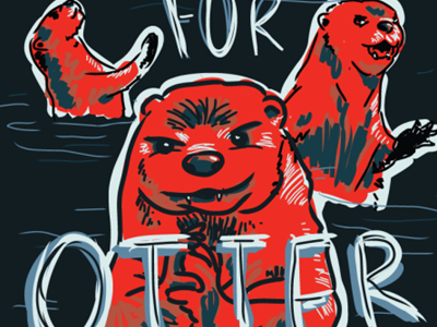 Otter Annihilation Sketch illustration sketch