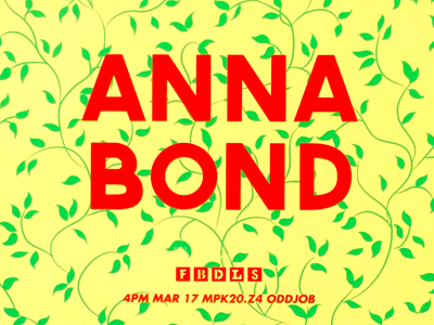 Anna Bond poster for FBDLS facebook fbdls illustration poster screenprint