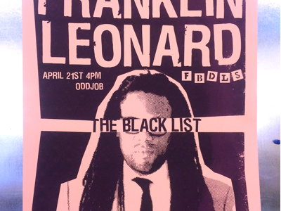 Franklin Leonard Poster fbdls poster screenprint