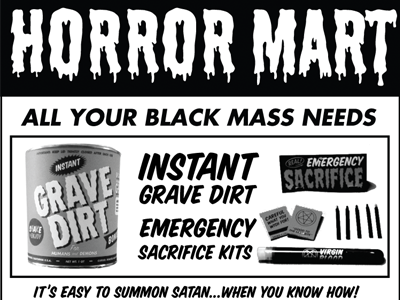 Horror Mart Ad ad horror mart pork mag