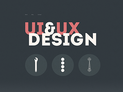 UI & UX Design font fabric geometric intro type typography ui ux website