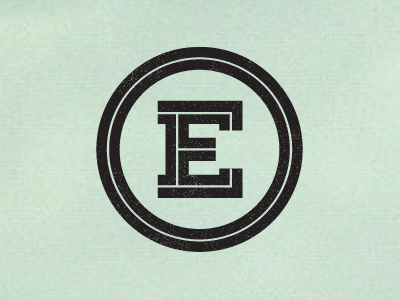 Personal Mark – E circle e geometric logo mark personal logo personal mark slab type typography