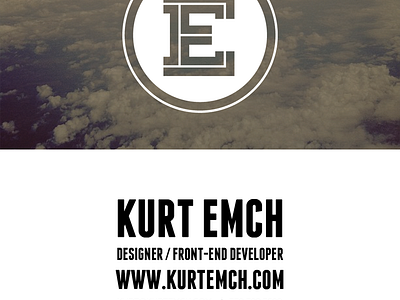 Personal Business Card By Kurt Emch On Dribbble