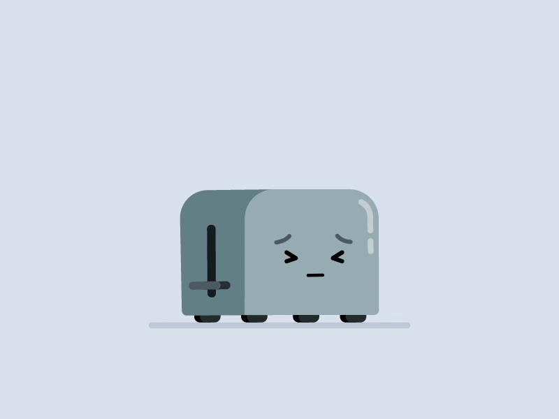 Little toast under censorship censorship jump emotions friends toaster illustration animation effects after ae 23am motion