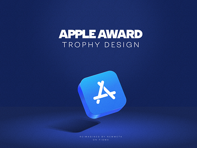 Apple Award Trophy Design. branding design illustration vector