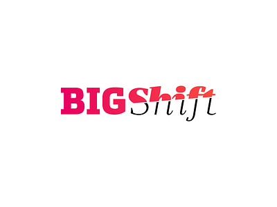 Big Shift Logo branding color design fonts graphic icon identity illustration logo mark typography vector