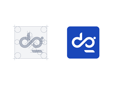 Dataguru Logomark branding concept design geometrical icon illustration logo machine mark monogram robot vector