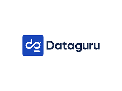 Dataguru Logo branding concept design geometrical icon illustration logo machine mark monogram robot vector