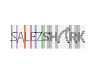 SalezShark Logo Construction branding concept design geometrical icon illustration logo machine mark monogram robot vector
