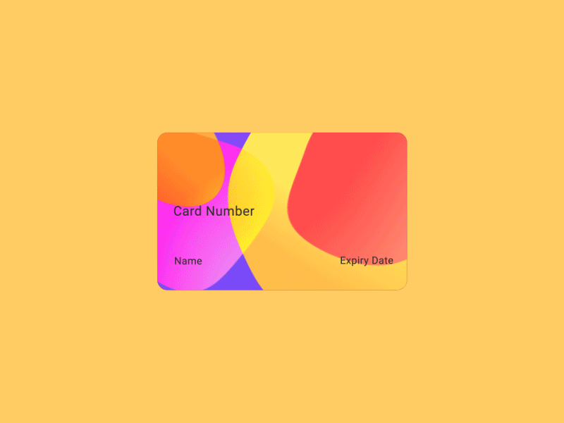 Payment Information animation app card iphone motion graphic ui ux vector