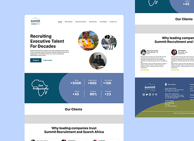 Recruitment Website - UI Design app ui ux