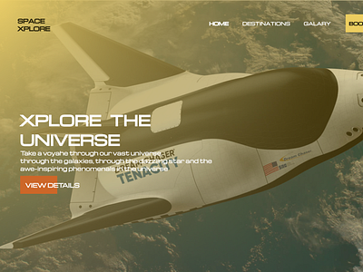 Space travel web design space ui web design