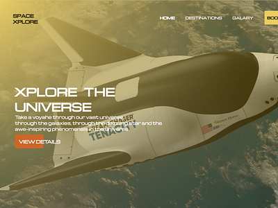 Space travel web design