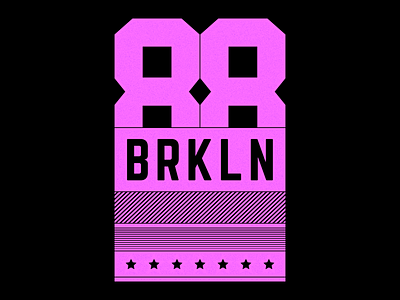 Brooklyn print art borough brooklyn brooklyn nyc design emblem grunge illustration nyc pink poster print retro t shirt design vector vintage